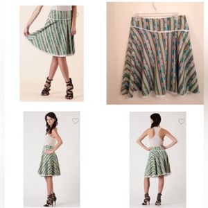 Free People Multicolor A-Line Skirt